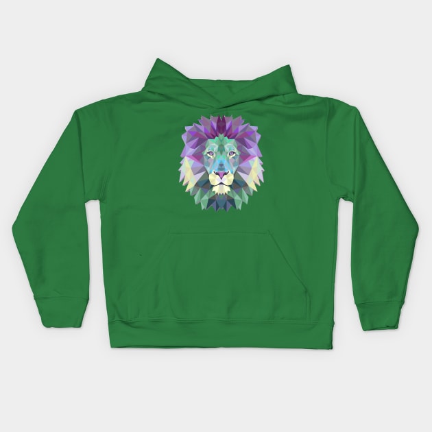 Lion Head Kids Hoodie by Mako Design 